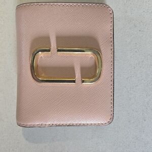 Marc Jacobs Pink Wallet with Gold Accent